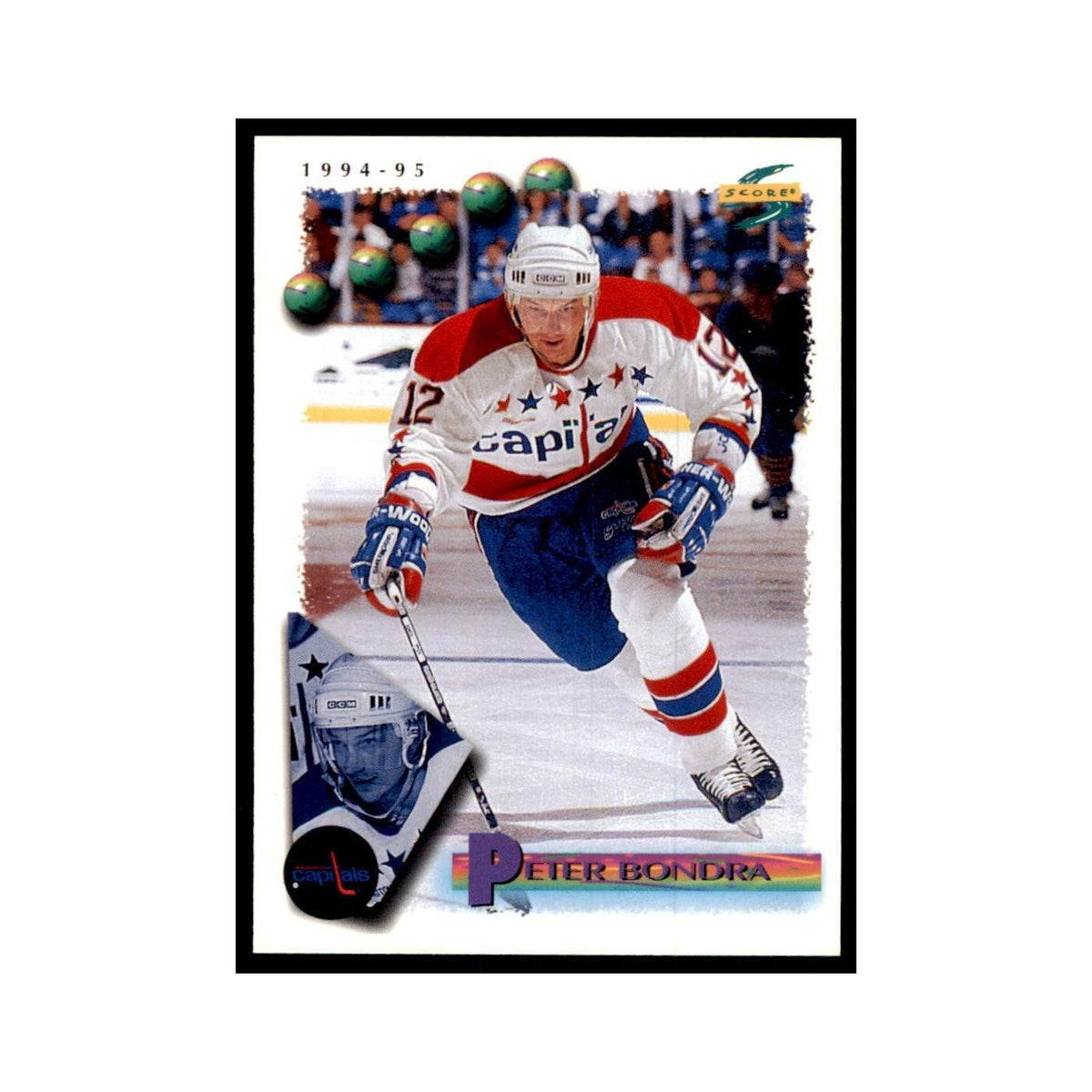 Peter Bondra 1994 Score #12 Hockey Cards Hockey Card NM