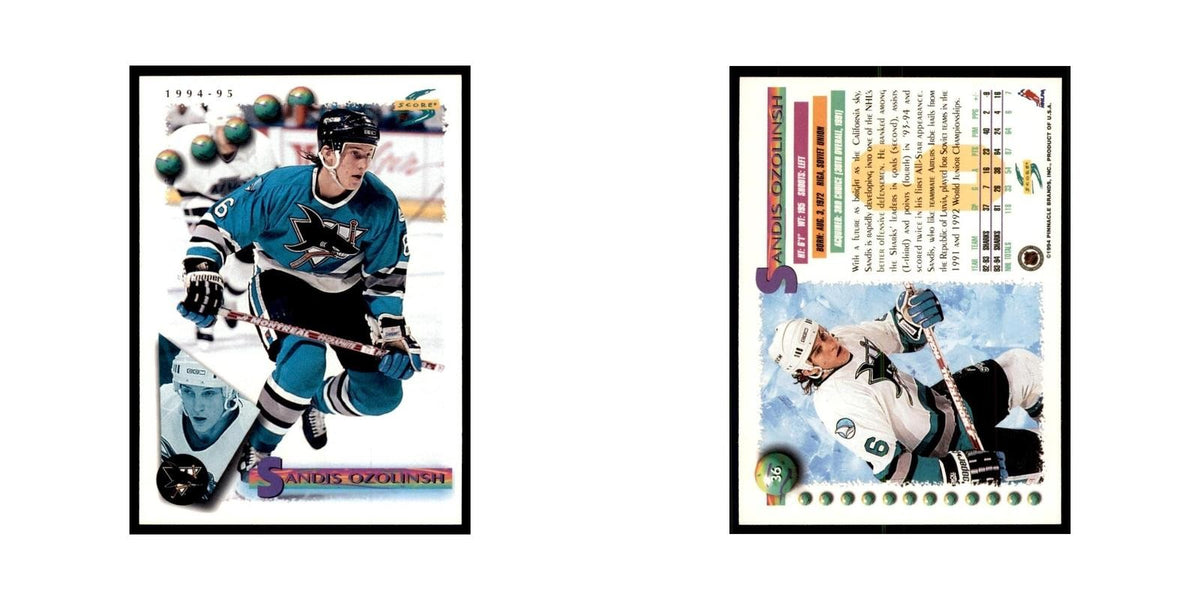 Sandis Ozolinsh 1994 Score #36 Hockey Cards Hockey Card NM