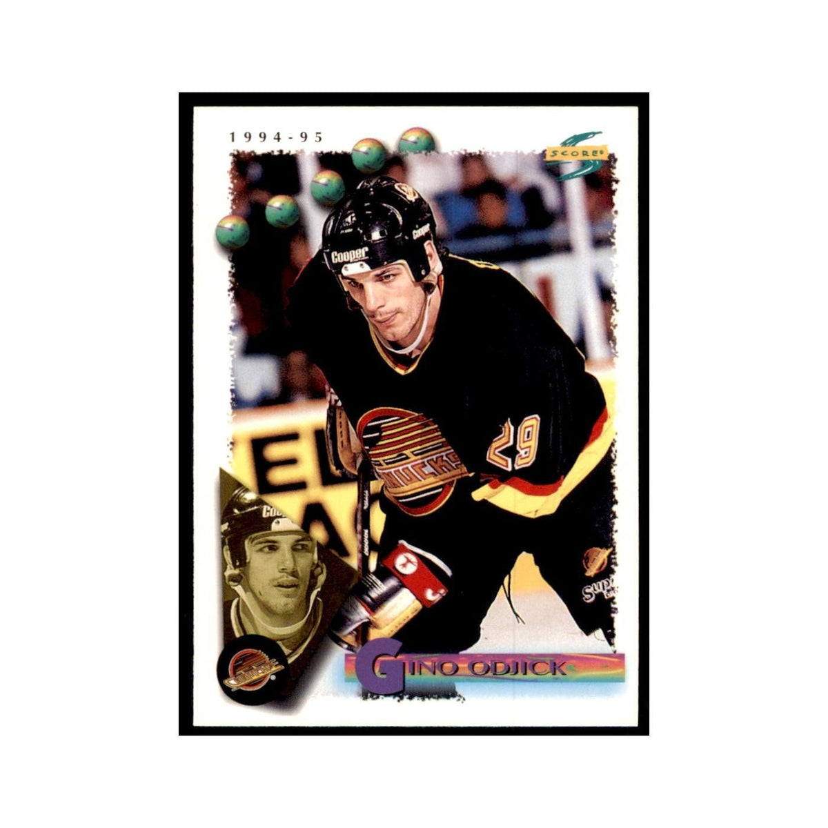 Gino Odjick 1994 Score #9 Hockey Cards Hockey Card NM