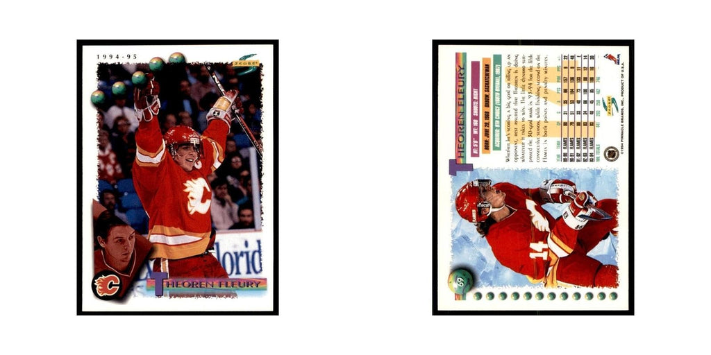 Theo Fleury 1994 Score #69 Hockey Cards Hockey Card NM