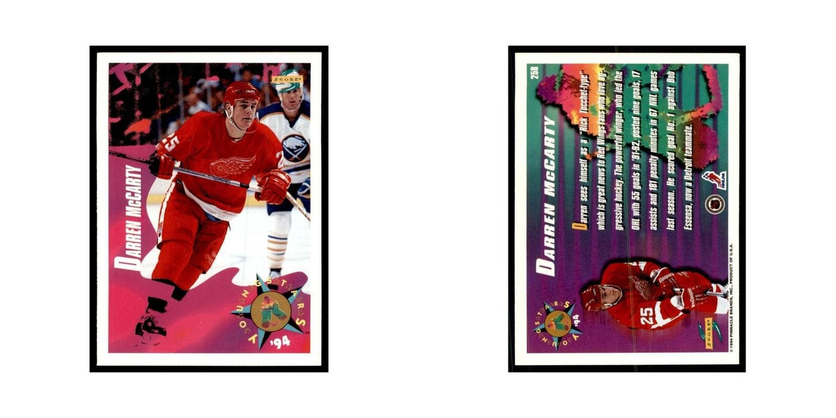 Darren McCarty 1994 Score #258 Hockey Cards Hockey Card NM
