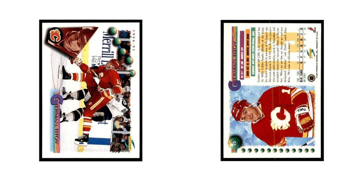 German Titov 1994 Score #95 Hockey Cards Hockey Card NM