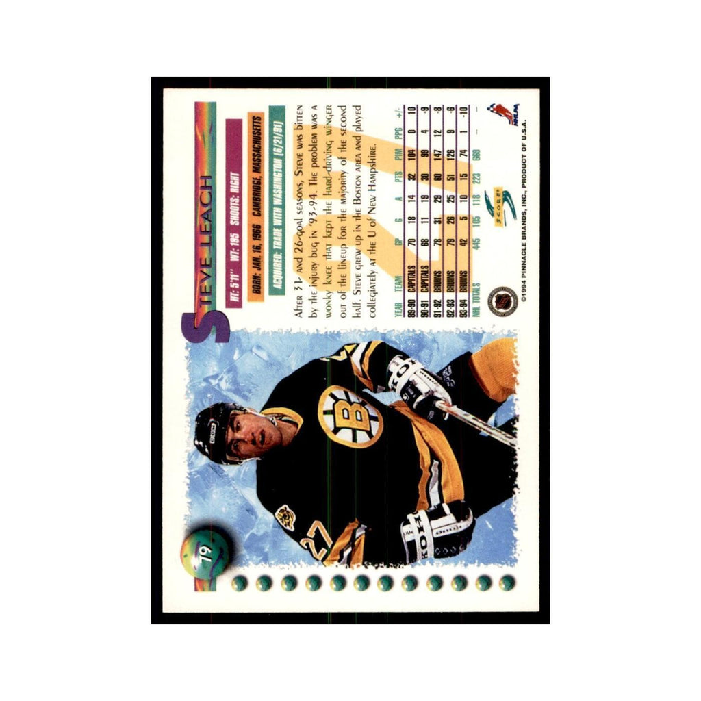 Steve Leach 1994 Score #79 Hockey Cards Hockey Card NM