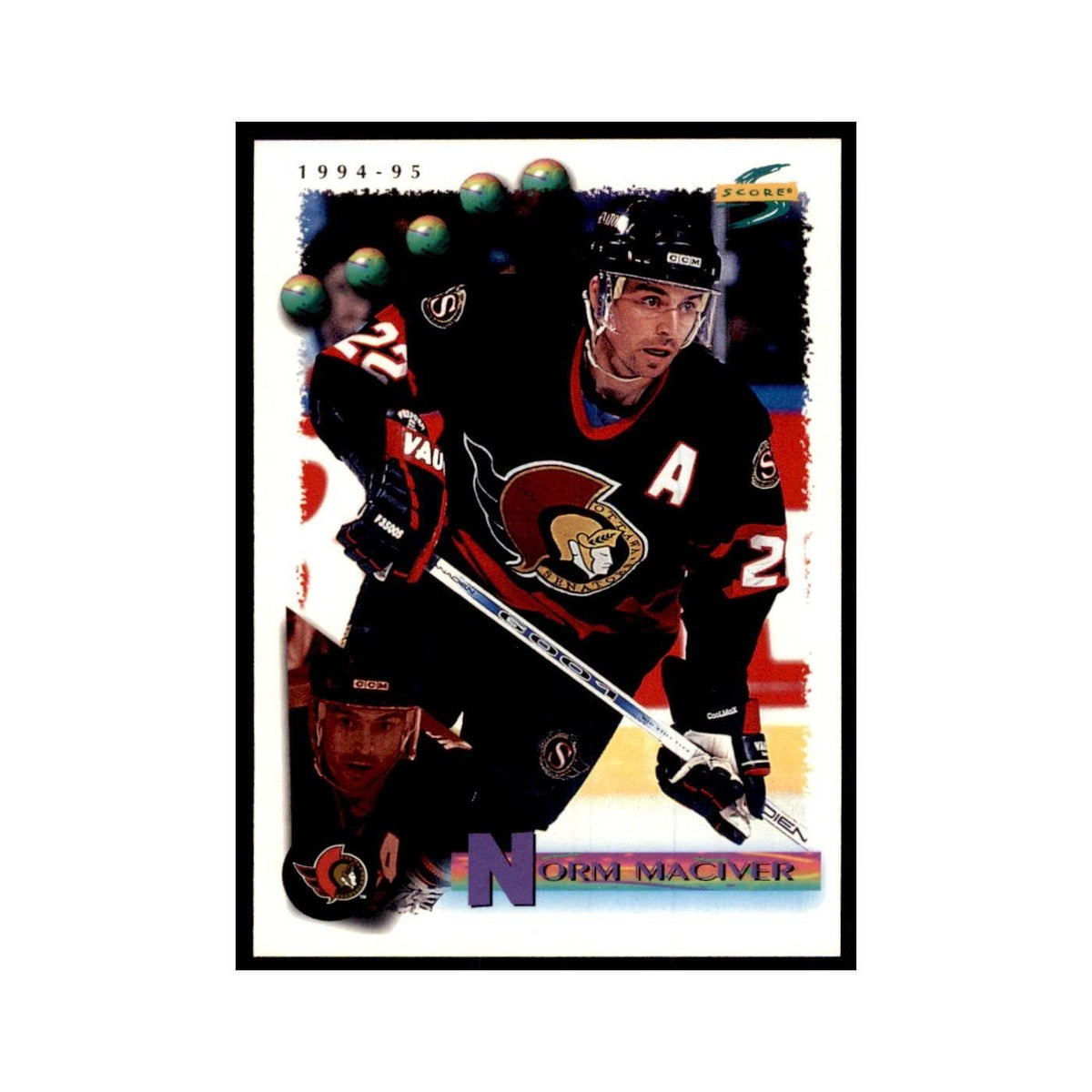 Norm Maciver 1994 Score #24 Hockey Cards Hockey Card NM