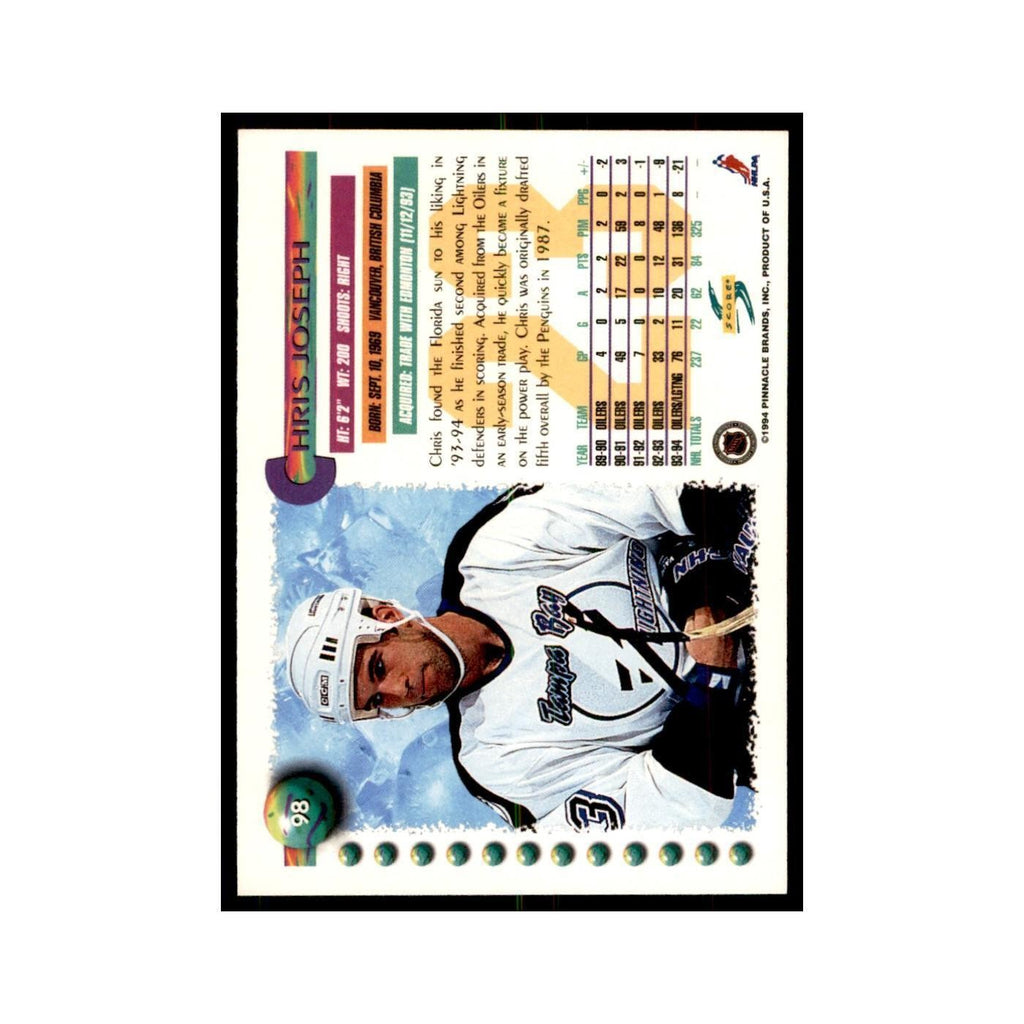 Chris Joseph 1994 Score #98 Hockey Cards Hockey Card NM