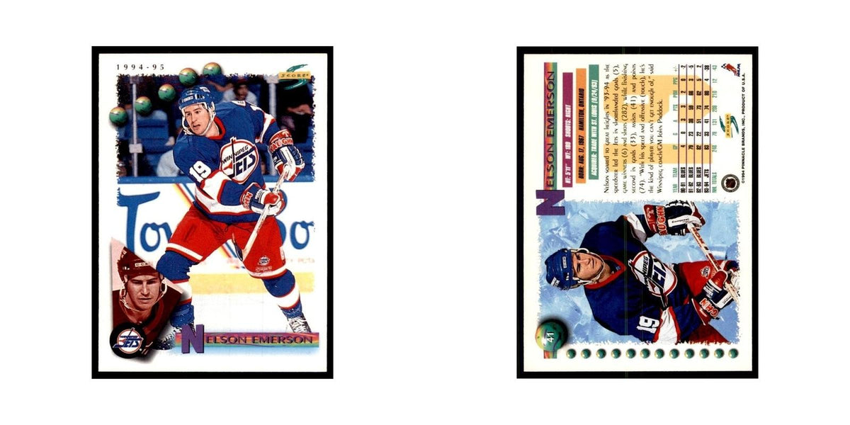 Nelson Emerson 1994 Score #41 Hockey Cards Hockey Card NM