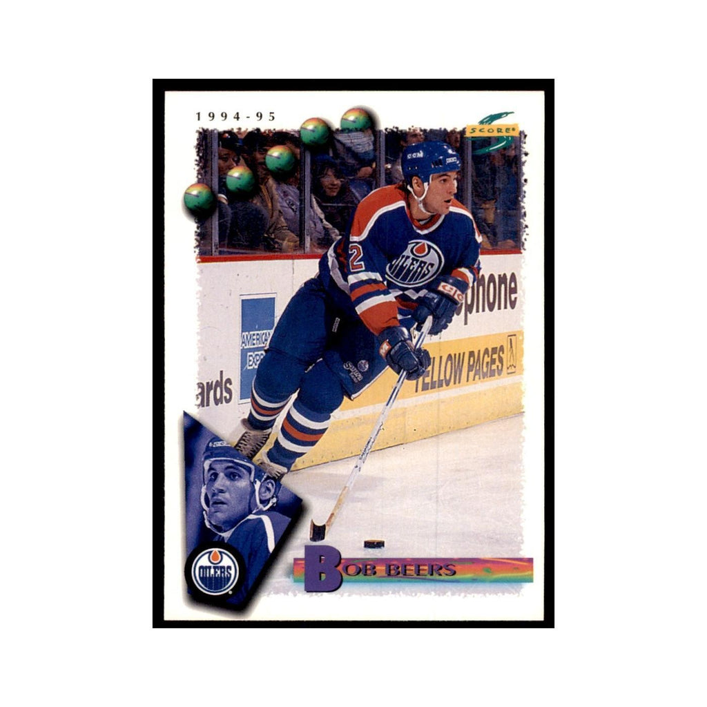 Bob Beers 1994 Score #7 Hockey Cards Hockey Card NM
