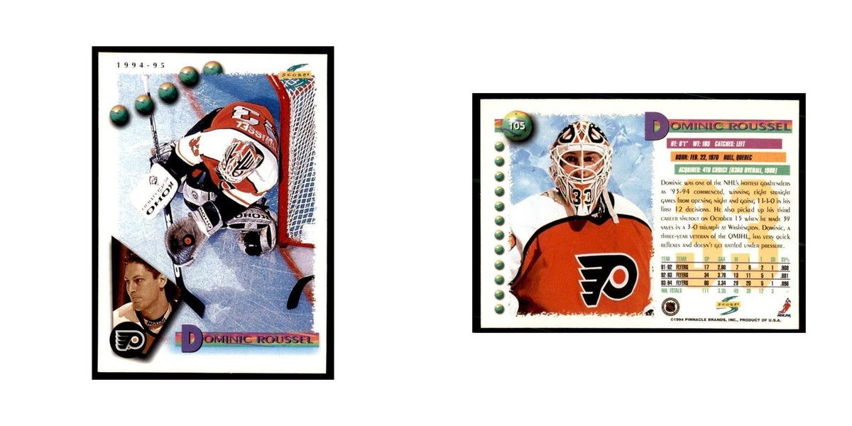 Dominic Roussel 1994 Score #105 Hockey Cards Hockey Card NM