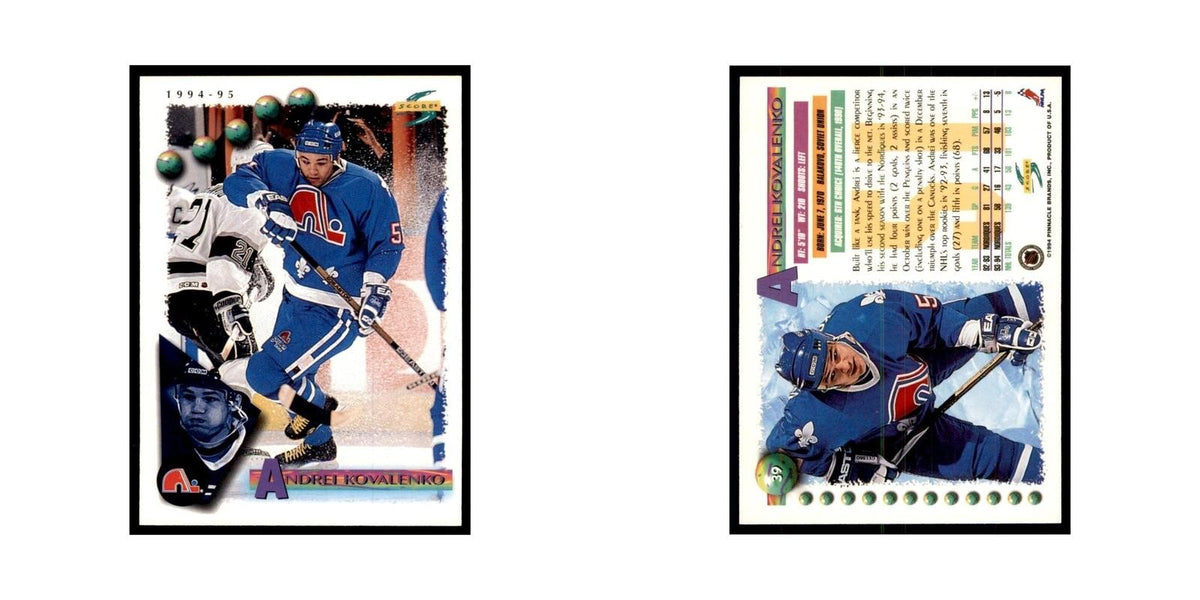 Andrei Kovalenko 1994 Score #39 Hockey Cards Hockey Card NM