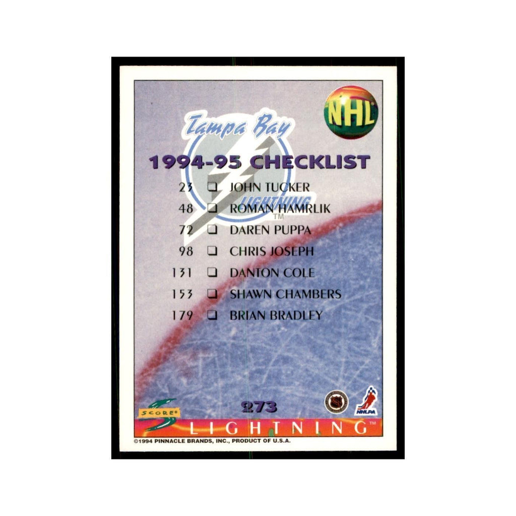 Checklist 1994 Score #273 Hockey Cards Hockey Card NM