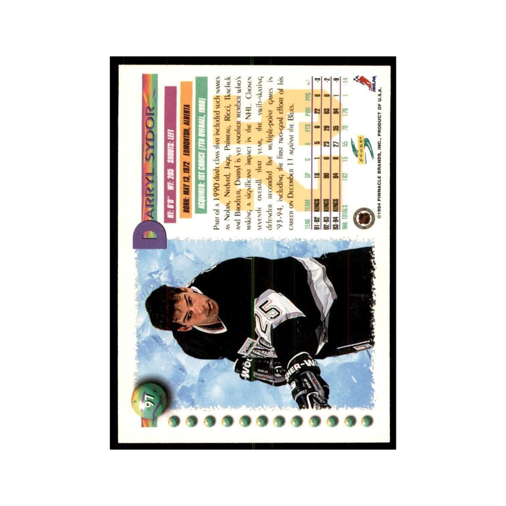 Darryl Sydor 1994 Score #97 Hockey Cards Hockey Card NM