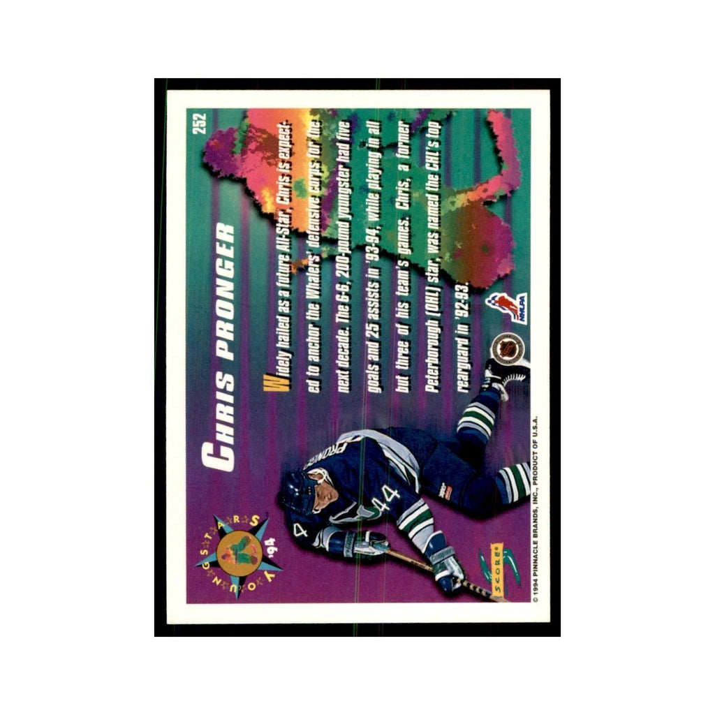 Chris Pronger 1994 Score #252 Hockey Cards Hockey Card NM