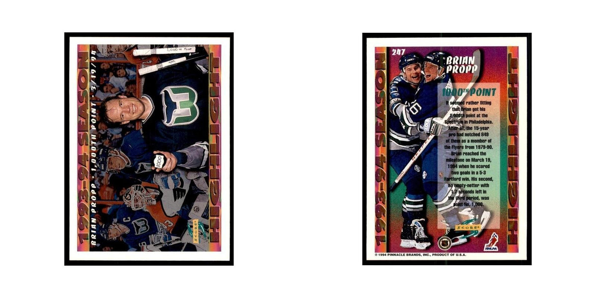 Brian Propp 1994 Score #247 Hockey Cards Hockey Card NM