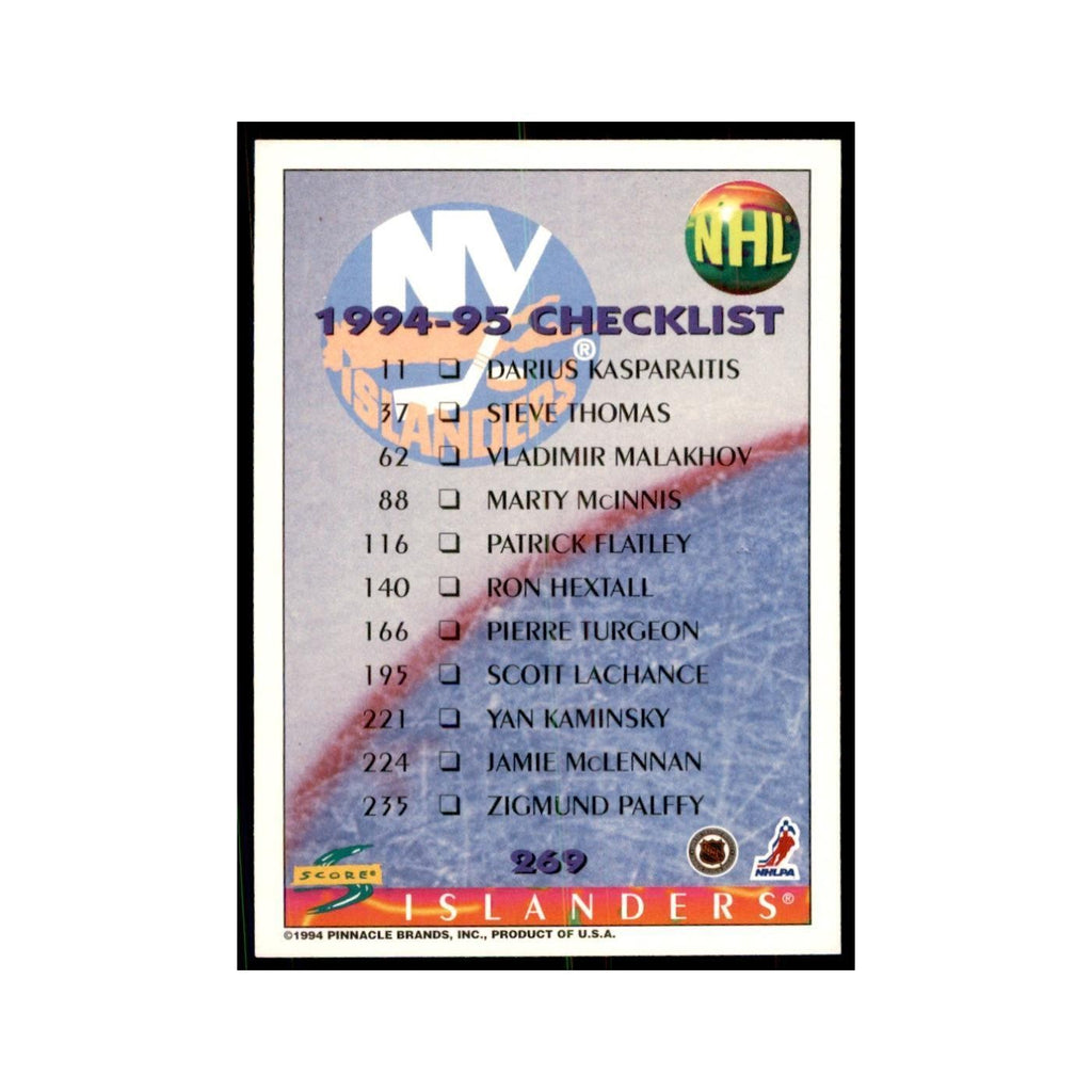 Checklist 1994 Score #269 Hockey Cards Hockey Card NM