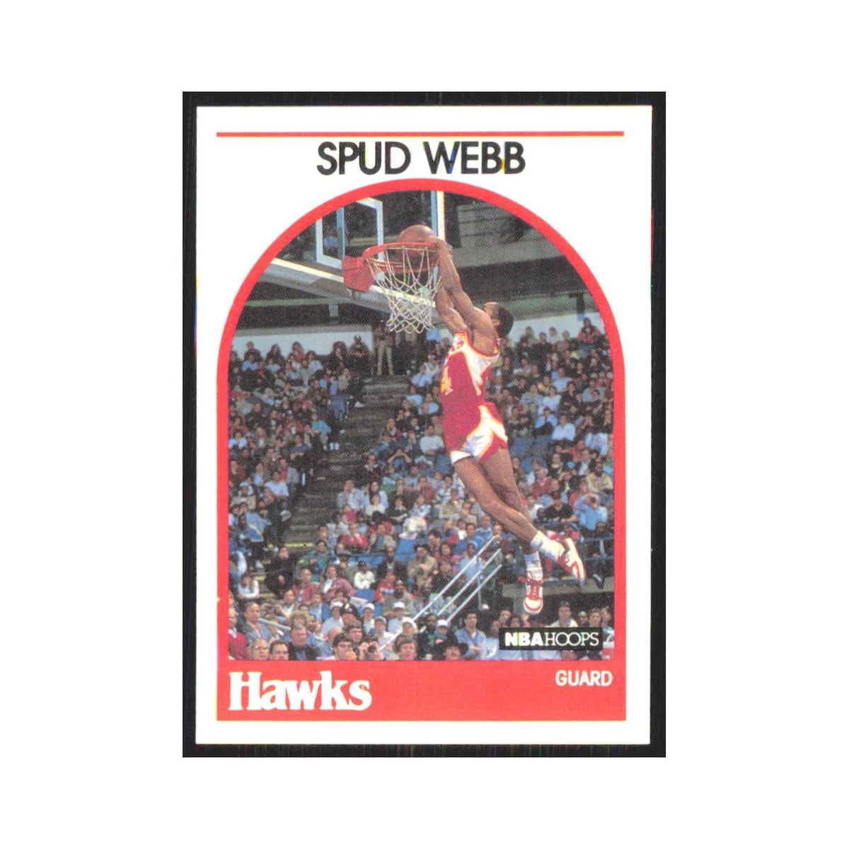 Spud Webb 1989 NBA Hoops #115 Atlanta Hawks Basketball Card NM