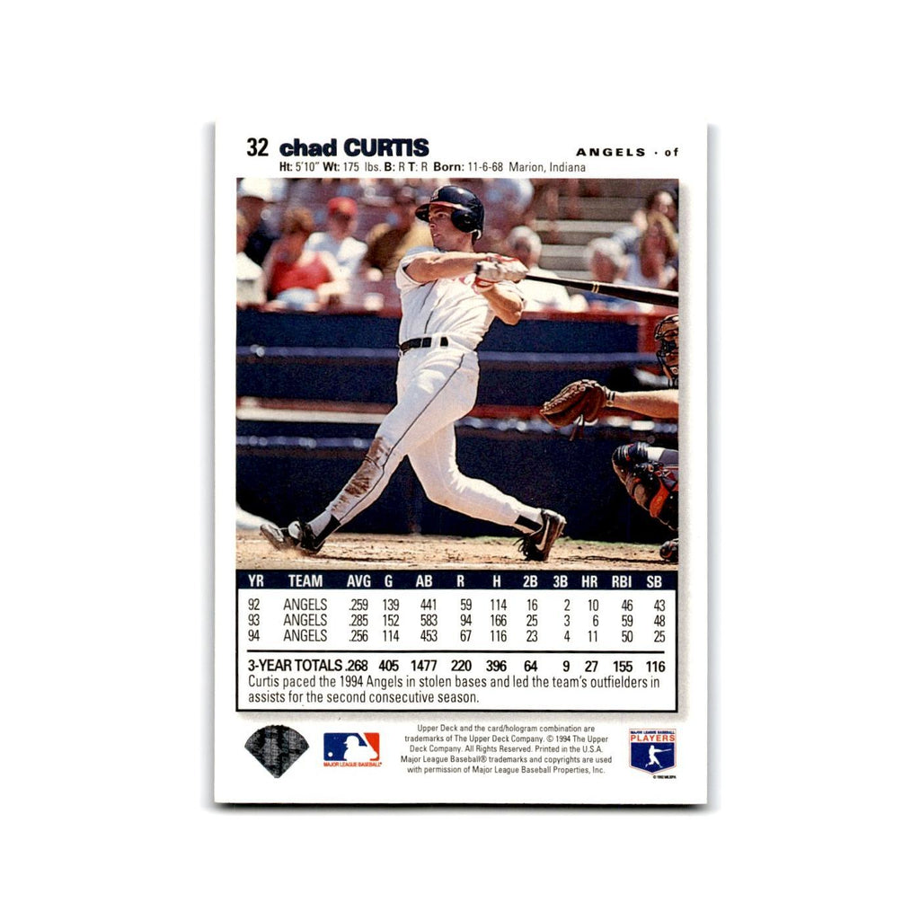 Chad Curtis 1995 Collector's Choice SE #32 California Angels Baseball Card NM