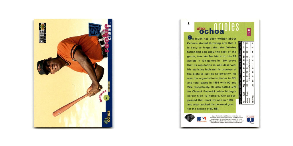 Alex Ochoa Rookie 1995 Collector's Choice SE #8 Baltimore Orioles NM