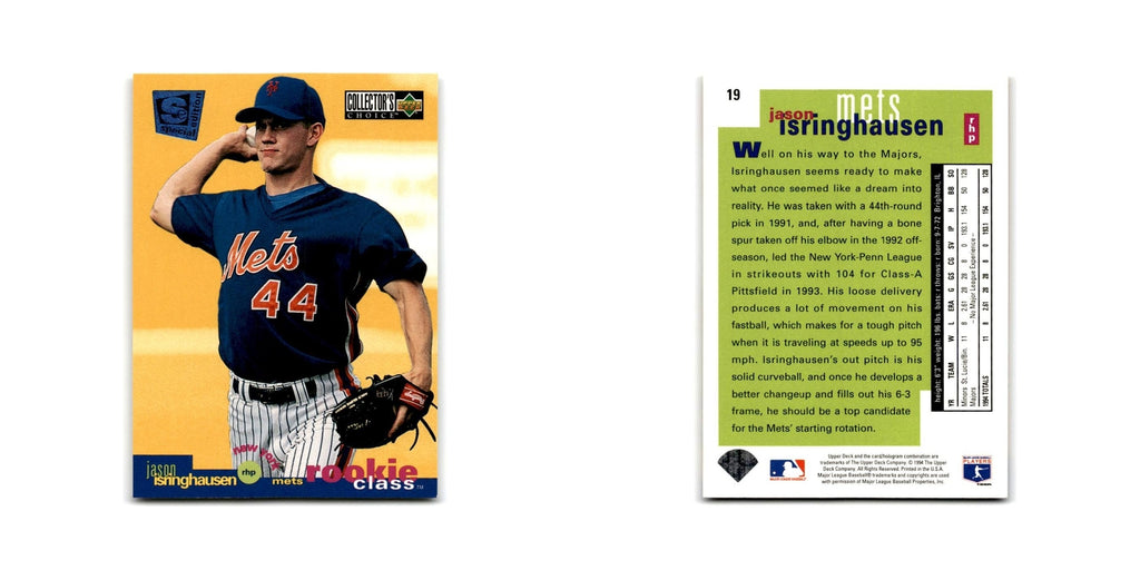 Jason Isringhausen Rookie 1995 Collector's Choice SE #19 New York Mets NM