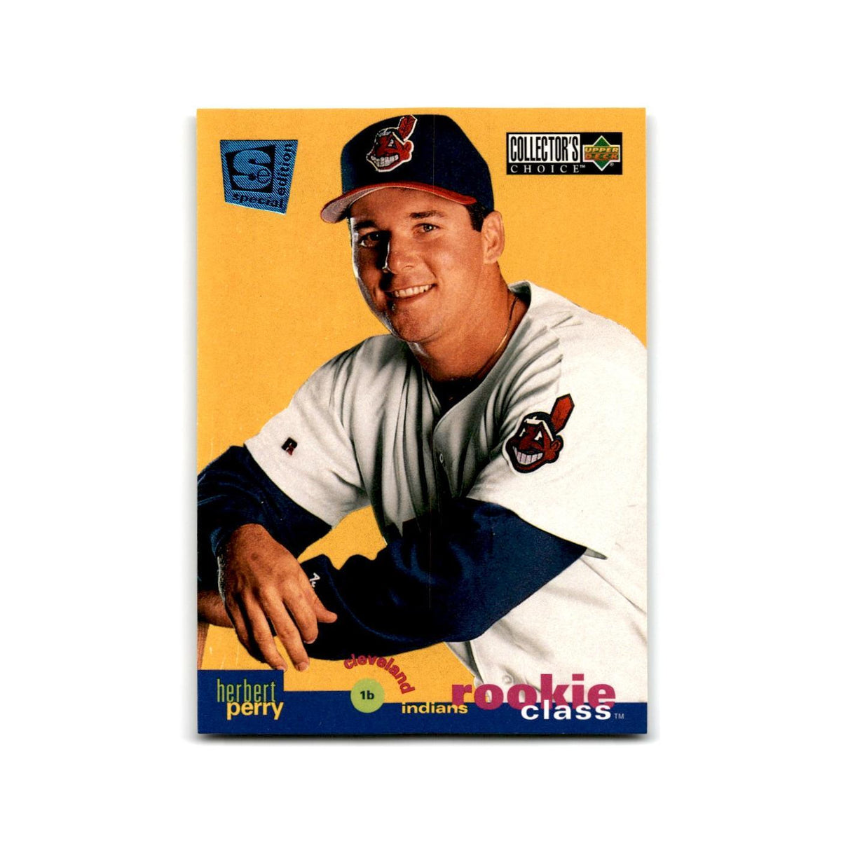 Herbert Perry Rookie 1995 Collector's Choice SE #15 Cleveland Indians NM