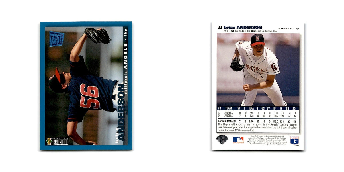 Brian Anderson 1995 Collector's Choice SE #33 Cleveland Indians Baseball Card NM