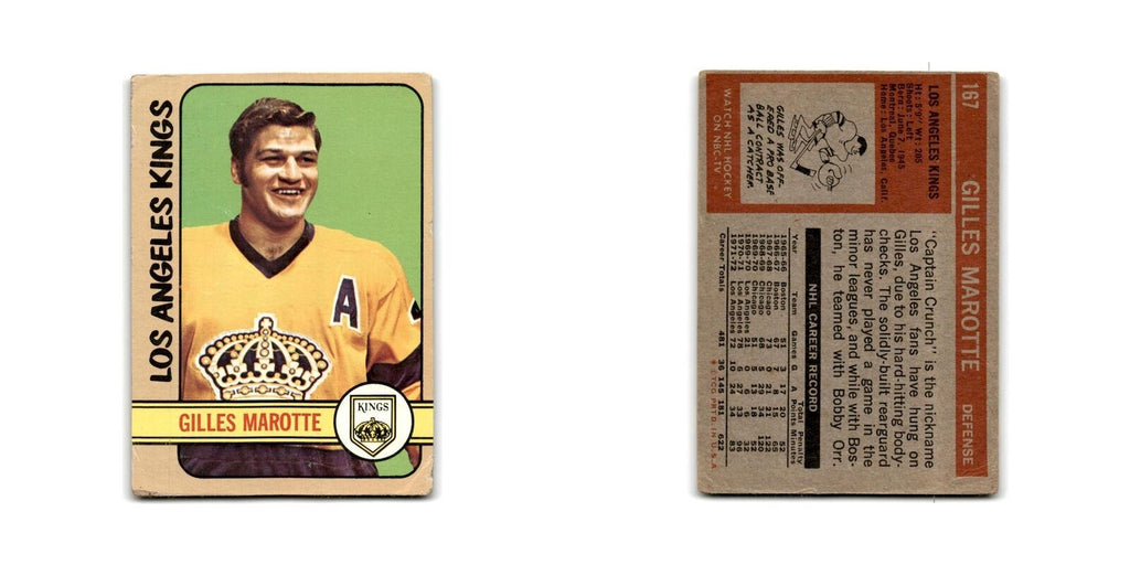 1972 Topps Gilles Marotte Los Angeles Kings #167