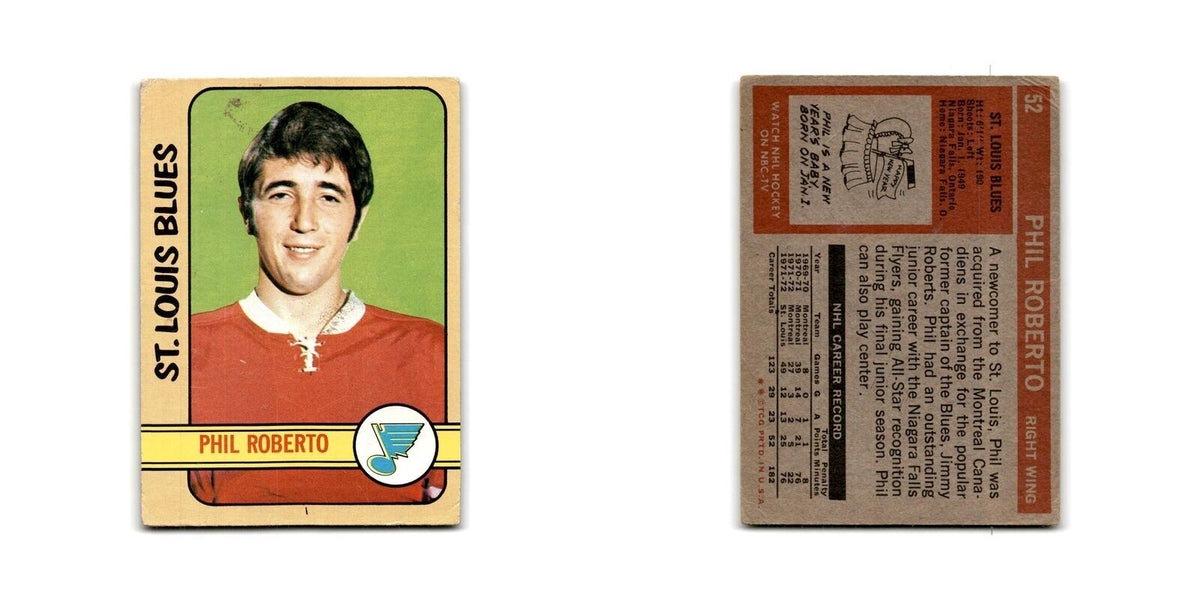 1972 Topps Phil Roberto St. Louis Blues #52
