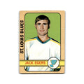 1972 Topps Jack Egers RC St. Louis Blues #147