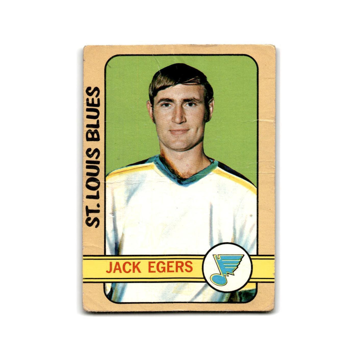 1972 Topps Jack Egers RC St. Louis Blues #147
