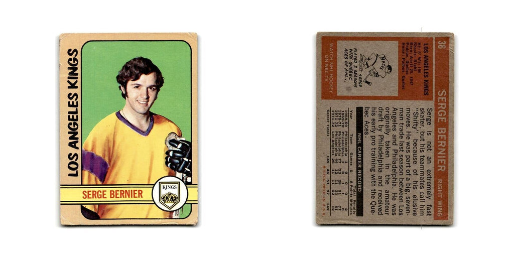 1972 Topps Serge Bernier Los Angeles Kings #36