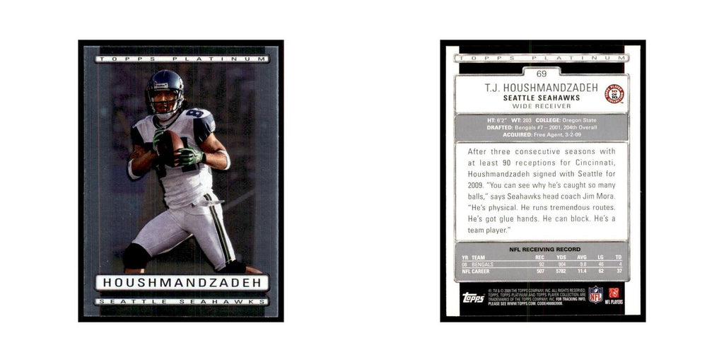 2009 Topps Platinum T.J. Houshmandzadeh Football Cards #69