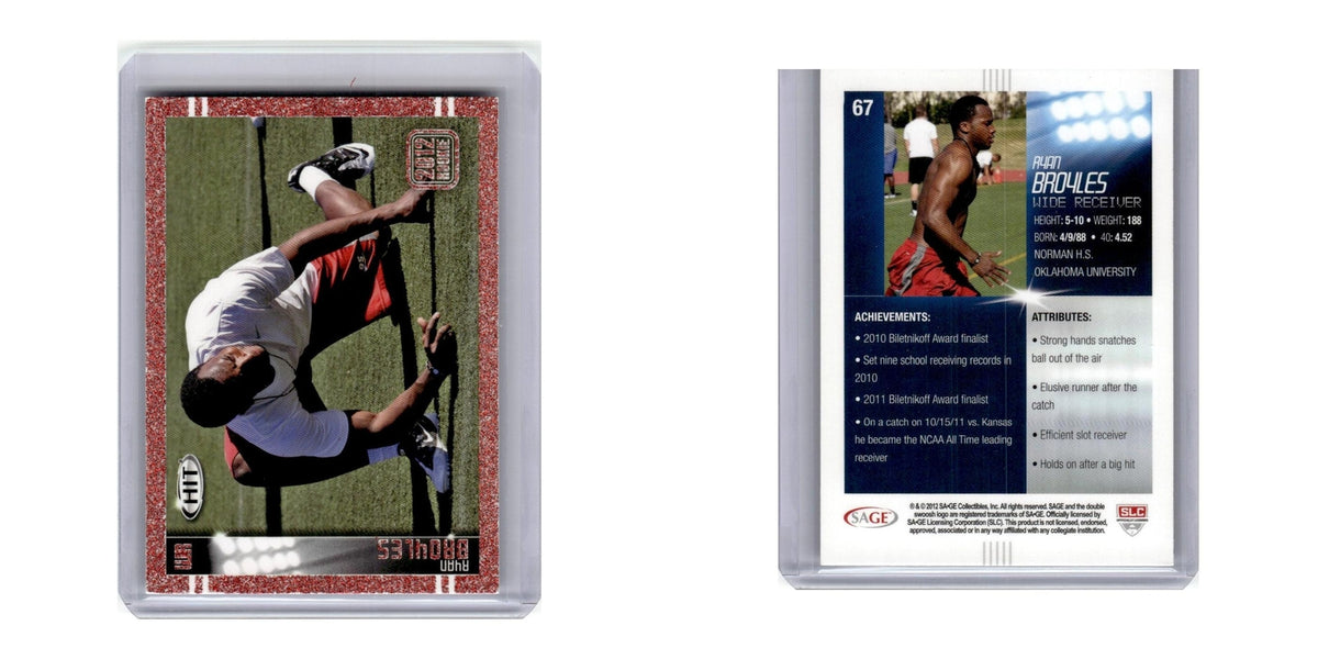 2012 SAGE HIT Ryan Broyles Oklahoma Sooners #67