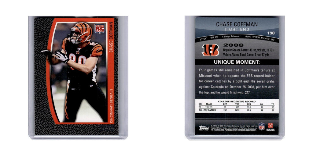 2009 Topps Unique Chase Coffman RC Bengals #198