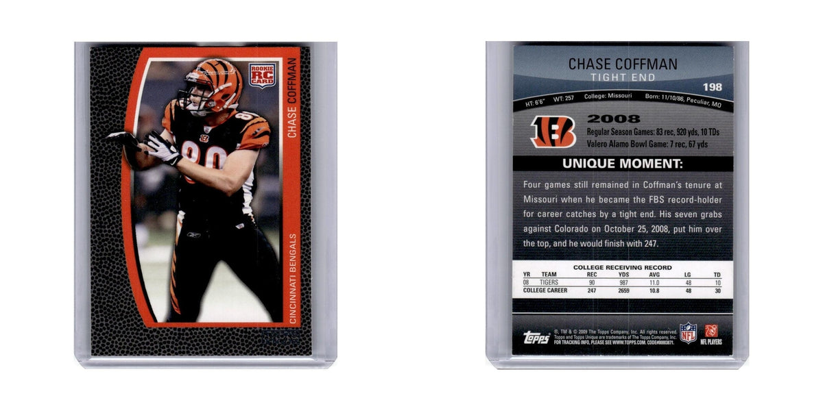 2009 Topps Unique Chase Coffman RC Bengals #198
