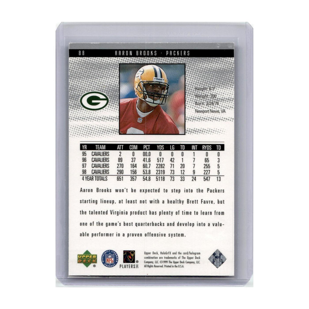 1999 Upper Deck HoloGrFX Aaron Brooks RC Packers #88