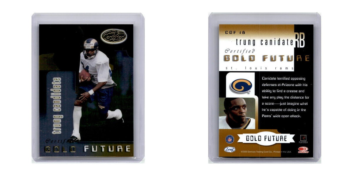 2000 Leaf Certified Gold Future Trung Canidate St. Louis Rams #CGF18