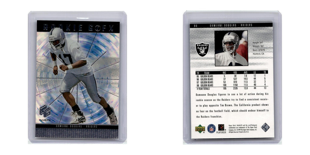 1999 Upper Deck HoloGrFX Dameane Douglas RC Raiders #86