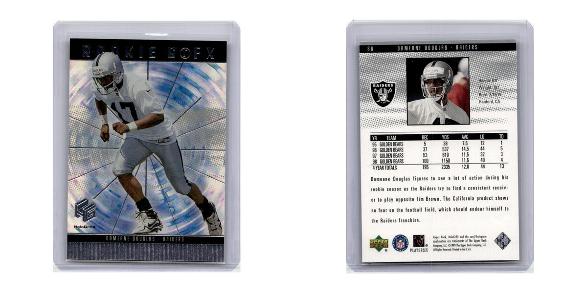 1999 Upper Deck HoloGrFX Dameane Douglas RC Raiders #86