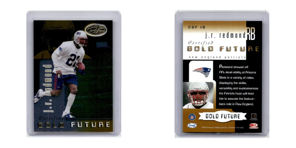 2000 Leaf Certified Gold Future J.R. Redmond Patriots #CGF16