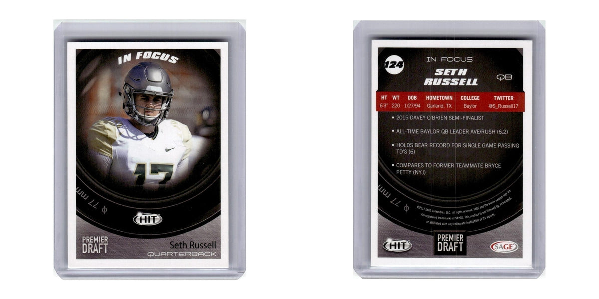 2017 SAGE HIT Seth Russell Baylor Bears #124