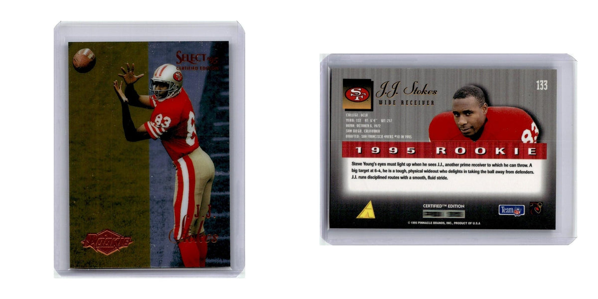 1995 Select Certified J.J. Stokes RC 49ers #133