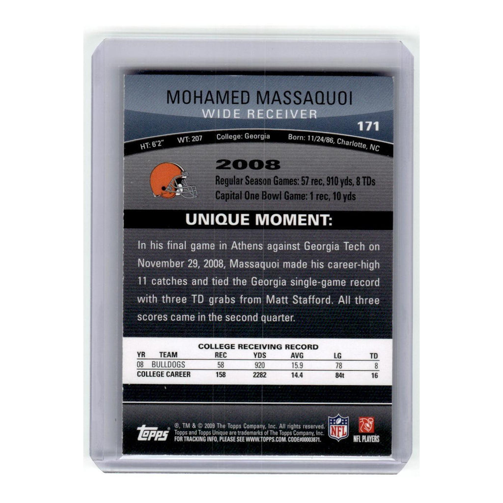 2009 Topps Unique Mohamed Massaquoi RC Browns #171