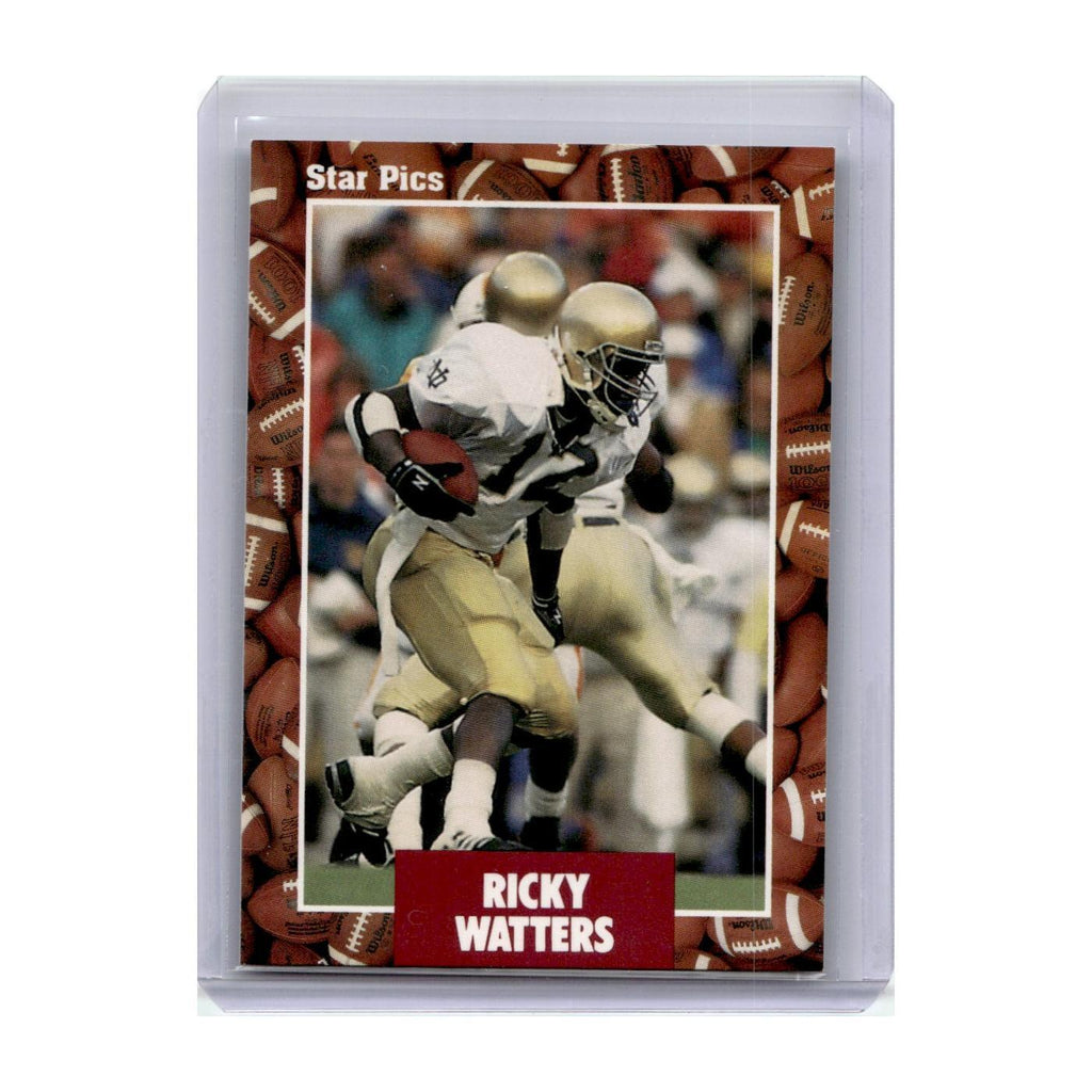 1991 Star Pics Ricky Watters Notre Dame Fighting Irish #39