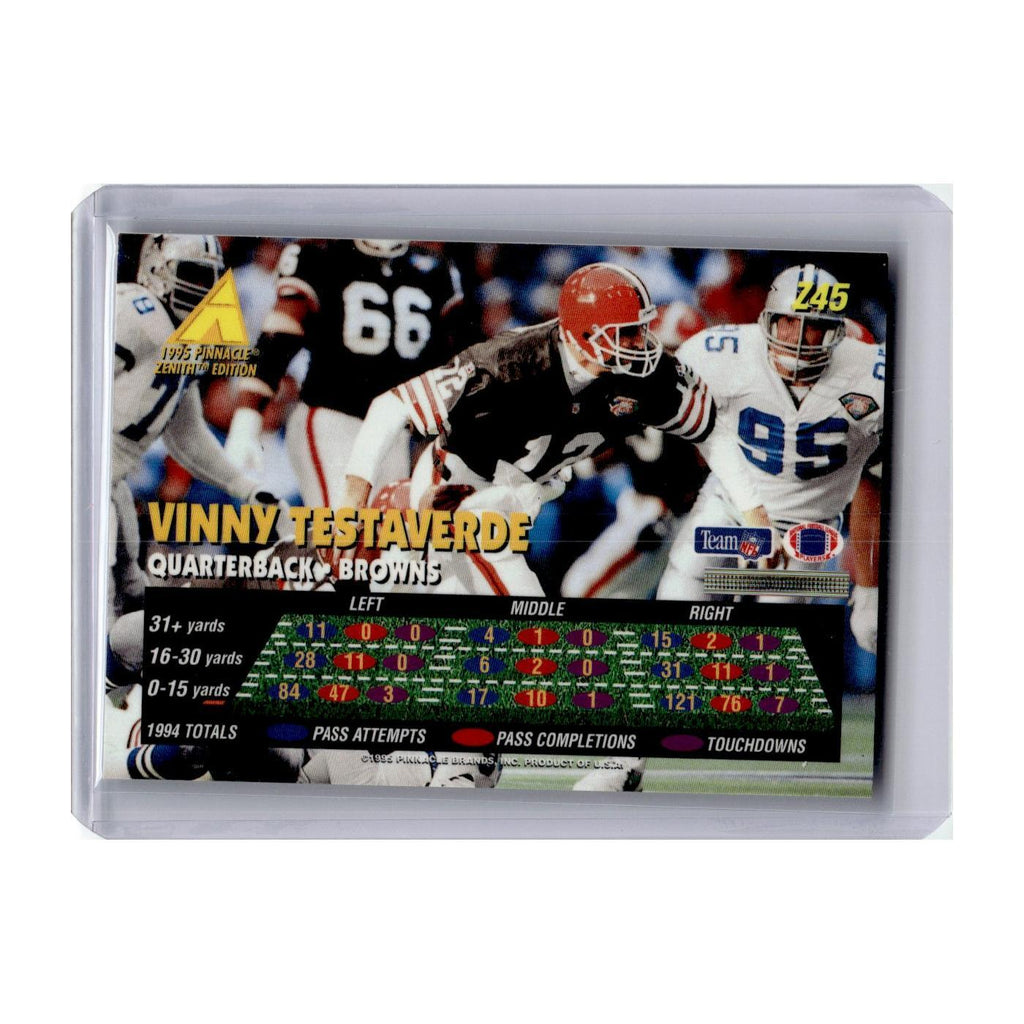 1995 Pinnacle Zenith Vinny Testaverde Browns #Z45
