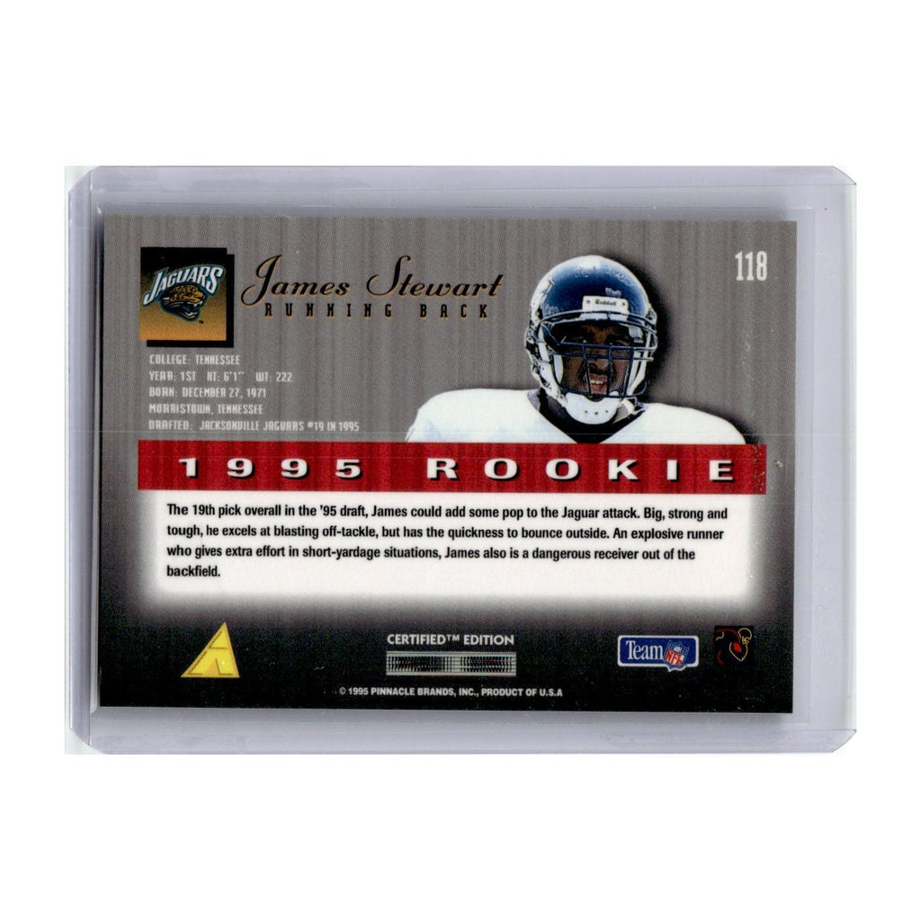 1995 Select Certified James Stewart Jaguars #118