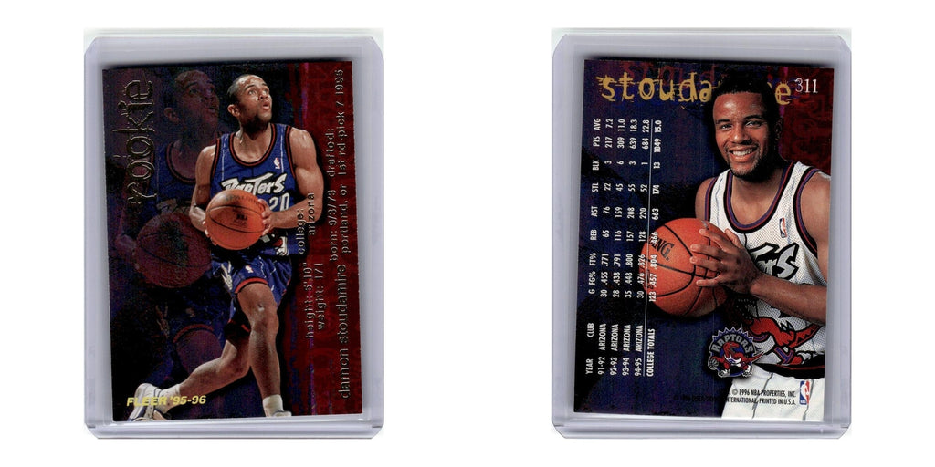 1995 Fleer Damon Stoudamire RC Raptors #311
