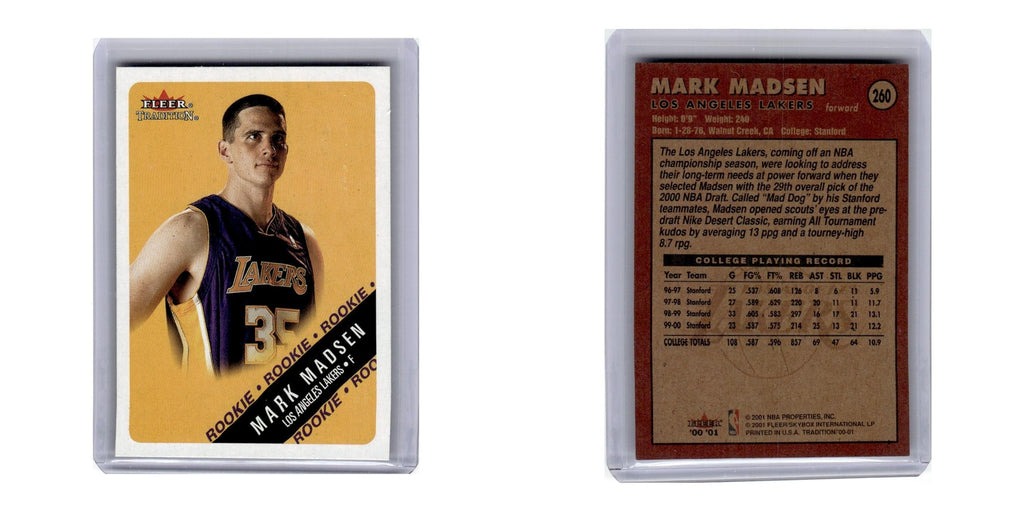 2000 Fleer Tradition Mark Madsen Lakers #260