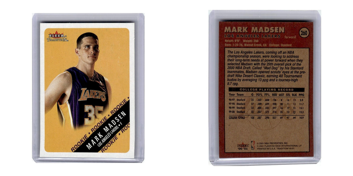 2000 Fleer Tradition Mark Madsen Lakers #260