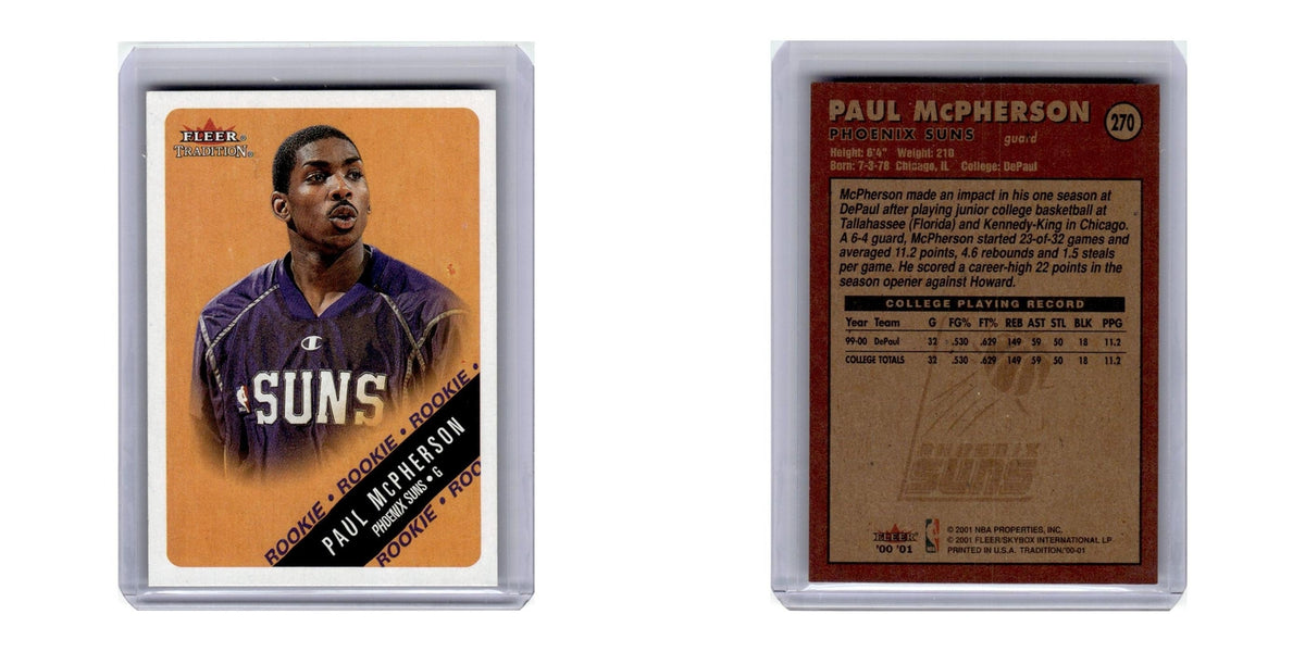2000 Fleer Tradition Paul McPherson Suns #270