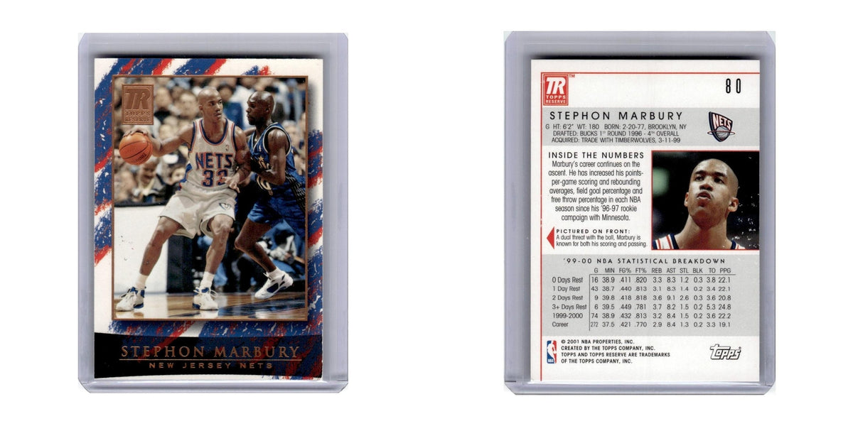 2000 Topps Reserve Stephon Marbury Nets #80