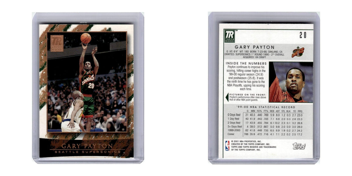2000 Topps Reserve Gary Payton Seattle SuperSonics #20
